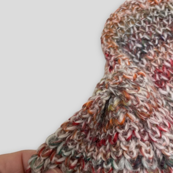 Free People Walk on By Rainbow Speckle Cardigan Sweater NWT Size Large - Picture 5 of 15